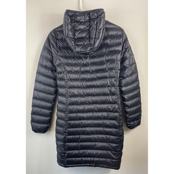 Aritzia Tna Botanie Packable Down Long Jacket Size Small Black - Picture 3 of 7